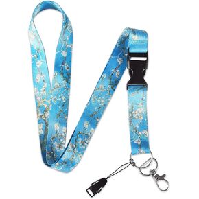 Lanyards for Keys, Pearl Beaded Chain Keychain Lanyard Fashion Lanyards for Keys, Phone, ID Badge Holder