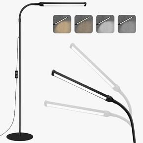 Floor Lamp with Reading Light Lamp, Lash Light for Eyelash Tech, Gooseneck Floor lamp Led Light, Floor Lamp for Office