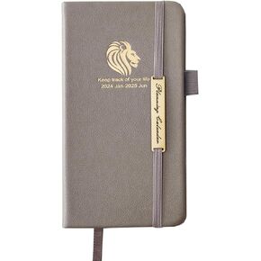 2024-2025 Weekly Planner, Weekly & Monthly Daily - from Jan 2024 - June 2025, A6 (4"x 6") Calendar Academic Year Planner, Hardcover, Pocket,100 GSM Paper - Blue