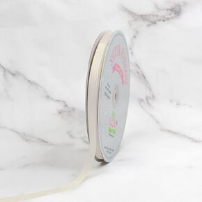 Creative Ideas PSF0308-810 Solid Satin Ribbon, 3/8" by 100 yd, Ivory