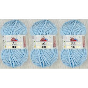 Himalaya Dolphin Baby Yarn Knitting Yarn 3 Skeins 395 Yards 3x100gram Super Bulky Baby Blanket Yarn (80301)