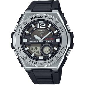 Casio World Time 10-Year Battery Ana-Digital Chronograph Watch MWQ-100-3AV