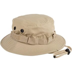 5.11 Tactical Men's TDU Boonie Hat, Teflon Finish Poly-Cotton, Foam Band, Wicking Sweatband, Style 89422