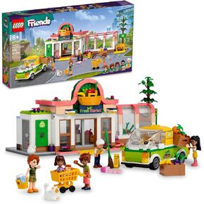 LEGO Friends Organic Grocery Store 41729, Supermarket Toy Shop for Girls and Boys 8 Plus Years Old, Playset with Truck & 4 Mini-Dolls