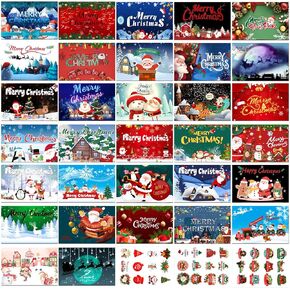 32 Christmas Cards Special Xmas Season Cards, Assorted Christmas Card Box with Envelopes, Matching Stickers Holiday Cards with Blank Inside - 4 x 6 Inch New Years Cards Perfect to Send Warm Holiday Wishes to Friends