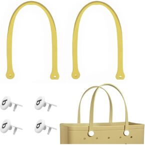 Bag Strap Replacement for Beach Bag - 2 PCS Set - 25.66 Inches Length with 4 Rivets - Suitable for X Large Beach Bag, Rubber Tote Bag, and EVA Bags - Beach Bag Repair Kit