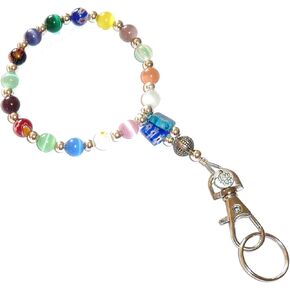 Hidden Hollow Beads Wrist Lanyard, Beaded Women's Wristlet, Bracelet, Jewelry, Keys, Phone, Keychain Bracelet, Strong