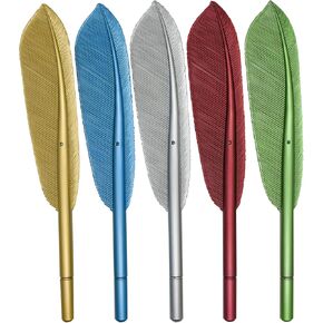 Maydahui 20PCS Feather Rollerball Pen Artificial Wing Pens Creative Desktop Decoration Black Ink 5 Colors for Office School Teachers Students