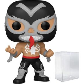 POP Marvel: Luchadores - El Venenoide Venom Funko Vinyl Figure (Bundled with Compatible Box Protector Case), Multicolored, 3.75 inches