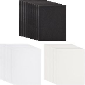 BENECREAT 50Pcs 7.9x9.8" Flower Press Paper Kit, 10Pcs Drying Paper 10Pcs Sponge Sheet 30Pcs Lining Paper, Bloting Paper Set for Pressing Flower Making Dried Plants Craft DIY