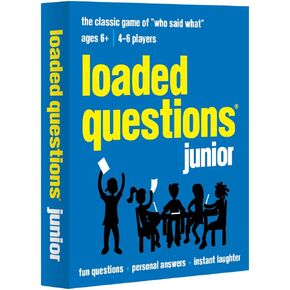 All Things Equal: Loaded Questions Juinor, Card Game, the Classic Game of 'Who Said What', 4 to 6 Players, for Ages 6 and up