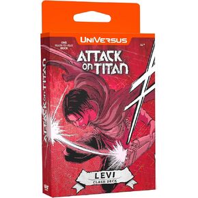 UniVersus Attack on Titan: Battle for Humanity - Clash Deck Levi - Ready to Play Character Deck, Deck-Building Collectible Card Game, AOT Licensed
