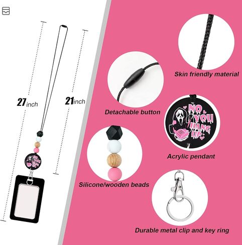Zugzwang Teacher Lanyards for Id Badges and Keys, Cute Beaded Lanyard with Badge Holder for Women Teacher Nurse (Be Kind-B) in Saudi Arabia