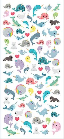 Playhouse Whipped Cream Scented Scratch & Sniff Sticker Sheets - Rainbow Unicorns 1 Pack in Saudi Arabia