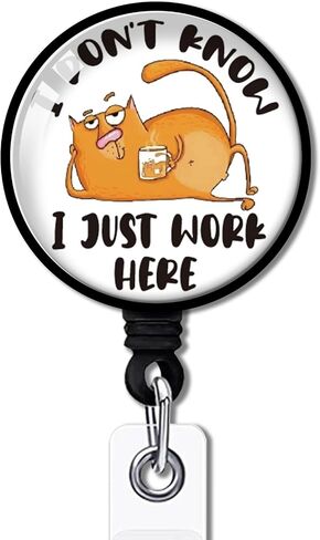 YAZMEEN Nurse Retractable Badge Reel with Alligator Clip Sleep All Day Nurse All Night ID Badge Holder Funny Sloth Badge Funny Badge Reel Gift for Nightshift Paramedics Nurse Doctor Medical Work in Kuwait