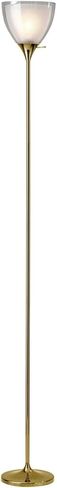 Adesso 3577-22 Vivian Floor Lamp, 60.25 in, 60W Type A Bulb (Not Included), Brushed Steel, 1 in Saudi Arabia