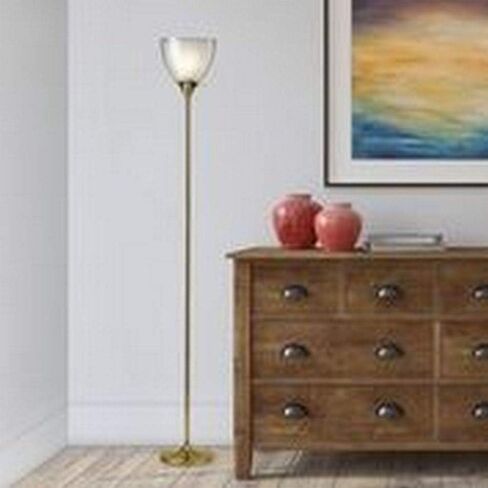 Adesso 3577-22 Vivian Floor Lamp, 60.25 in, 60W Type A Bulb (Not Included), Brushed Steel, 1 in Saudi Arabia