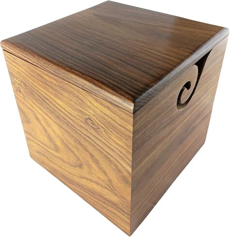 Wooden Yarn Storage Bowl with Carved Holes & Drills Knitting Crochet Accessories, Beautiful Gifts on All Occasions for Moms and Grandmothers (6X6x6 Inches) in Saudi Arabia