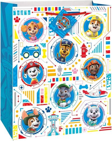 Paw Patrol Large Ultimate Multicolor Gift Bag (1 Pc) - Delightful Pup-Themed Party Favor Bags Perfect for Birthday Celebrations in Saudi Arabia