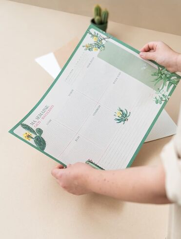 وسادة مكتب Grupo Erik Botanical Wild Flowers مقاس A4 مع تقويم يومي وأسبوعي وشهري | مخطط سطح المكتب | لوحة ملاحظات سطح المكتب | 54 ورقة تمزيقها غير مؤرخة | 8.3 × 11.7 بوصة | قائمة المهام in Kuwait