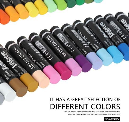 Oil Pastels 12/24/36 Assorted Colors, Pastels Caryon for Kids Can Be Washed Off By Water Drawing Pen Art Set Kit Round Shape Oil Pastel Crayon Stick(36) in Saudi Arabia