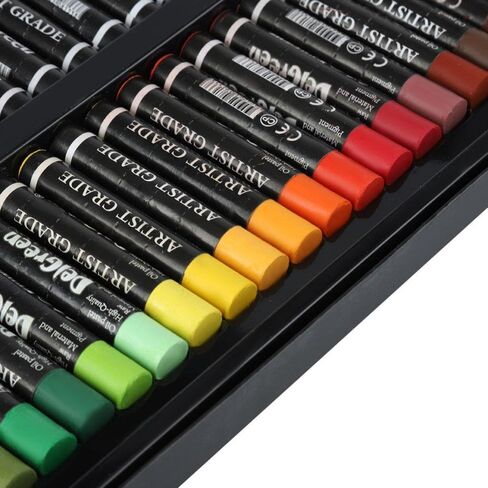 Oil Pastels 12/24/36 Assorted Colors, Pastels Caryon for Kids Can Be Washed Off By Water Drawing Pen Art Set Kit Round Shape Oil Pastel Crayon Stick(36) in Saudi Arabia