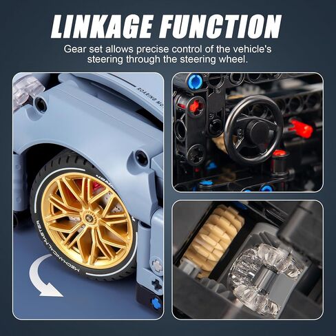 Racing Car Building Kit for Adults,1:14 MOC Super Sports Car Building Blocks Construction Sets, Buildable Supercar Model for Kids Gift Giving or Collection(1466pcs) in Saudi Arabia