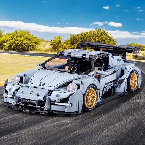 Racing Car Building Kit for Adults,1:14 MOC Super Sports Car Building Blocks Construction Sets, Buildable Supercar Model for Kids Gift Giving or Collection(1466pcs) in Saudi Arabia