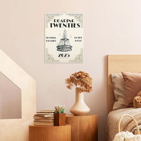 2025 التقويم الغنائي Roaring Twenties Taylor Calendar، 2025 Roaring Twenties Calendar تقويم الحائط، 2025 كلمات التقويم، 12 مخطط تقويم شهري، هدايا لمحبي الموسيقى in Kuwait