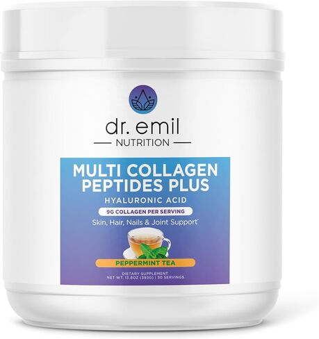 دكتور. EMIL NUTRITION مسحوق ببتيدات الكولاجين بالإضافة إلى مكمل صحة الأمعاء - مسحوق الكولاجين للنساء مع اللبأ والبروبيوتيك لدعم الأمعاء والمناعة - مكملات الكولاجين للشعر والبشرة والأظافر in Kuwait