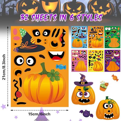 NOVWANG 32 Sheets Christmas Stickers for Kids, Make You Own Christmas Stickers DIY Christmas Santa Snowman Reindeer Elf Face Sticker Decorations for Xmas Holiday Party Favors Children Games Activities in Saudi Arabia