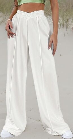 ODIZLI Women's High Waist Wide Leg Pants Casual Trousers Sweatpants Lounge Wear Fashion in Saudi Arabia
