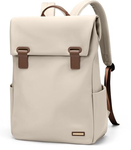 GOLF QUALITYWomen Laptop Backpack Computer Backpacks Carry On Waterproof backpack Fits 15.6Inch Notebook Travel Commute College (Apricot) in Saudi Arabia