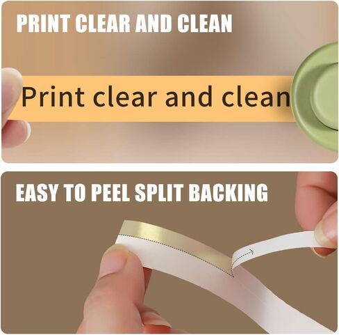 Label Maker Tape for Phomemo Label Printer of Model D30, Waterproof Anti-Oil Scratch-Resistant Continuous Stickers (15mmX4m, 2 Rolls), Suitable for Home&Office(Transparent) in Saudi Arabia