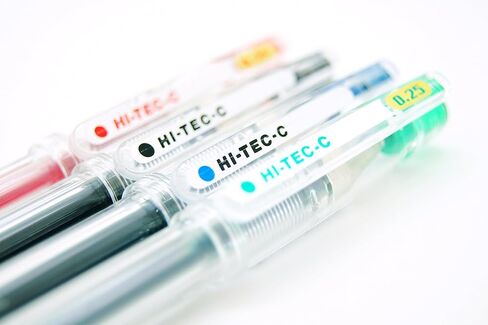قلم حبر جل Pilot Hi-Tec-C 03، نقطة دقيقة دقيقة 0.3 مم، حبر أسود، 5 عبوات، مجموعة ملاحظات لاصقة قيمة in Saudi Arabia