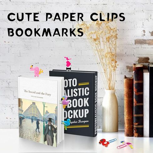 Cute Animal Bookmarks, 12 Pieces Unique Funny Pretty Paper Clips Book Markers for Kids Teens Boys Girls Students (Ocean Animals) in Kuwait