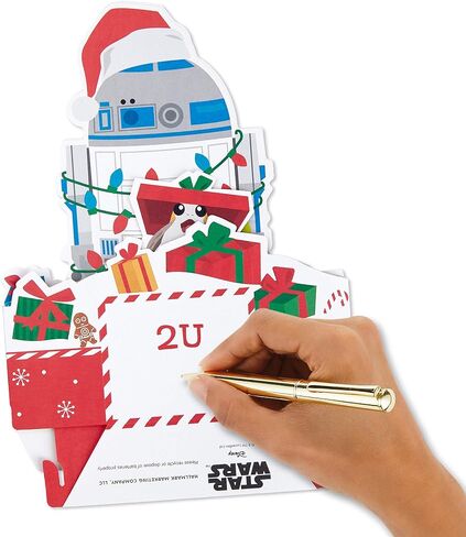 Hallmark Paper Wonder Star Wars Displayable Pop Up Christmas Card with Music (R2-D2, We Wish You a Merry Christmas), May the 4th in Saudi Arabia