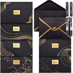 36 Pack Gold Foil Embossed Thank You Cards with Envelopes & Stickers,Thank You Cards Small Business,Thank You Notes,Suitable for Weddings,Graduations,Small Businesses,Corporate Events,Invitations
