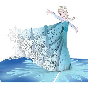 Lovepop Disney's Frozen Elsa Pop Up Card, 5x7-3D Greeting Card, Pop Up Birthday Card for kids, Card for Daughter or Sister, Celebration Cards, Frozen Birthday Card