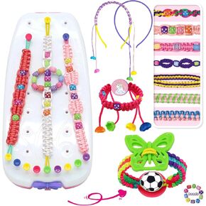 Friendship Bracelet Making Kit for Girls, Kids Jewelry Making Kit, Arts and Crafts Ideas for Kids, Multicolored String Bracelets Maker Craft, Christmas Birthday Gifts for Girls
