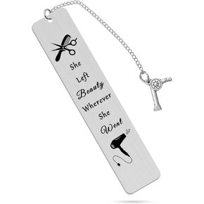 Hair Stylist Bookmark Gifts for Hairdresser Friends Christmas Birthday Graduation Gift for Stylists Cosmetology Jewelry Funny Hair Dresser Gift for Hair Salon Book Lover Gifts