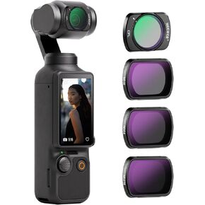 NEEWER Magnetic ND & CPL & Effect Filter Set for DJI OSMO Pocket 3, 14 Pack HD CPL ND8 ND16 ND32 ND64 ND128 ND256 ND1000 ND8/PL ND16/PL ND32/PL ND64/PL Light Pollution Reduction, Black Diffusion 1/4