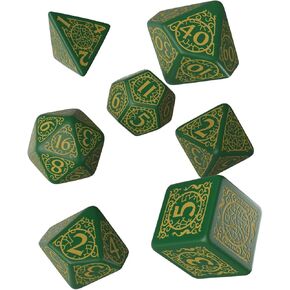 Q WORKSHOP Pathfinder Jade Regent Rpg Ornamented Dice Set 7 Polyhedral Pieces