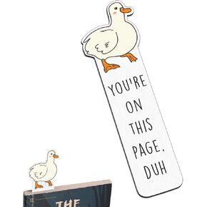 Duck Gifts, Duck Gifts for Duck Lovers, Stocking Stuffers for Teens, Stocking Stuffers for Women Book Lovers Gifts, Duck Gifts for Book Lovers Cute Book Marks for Reading Women Bookish