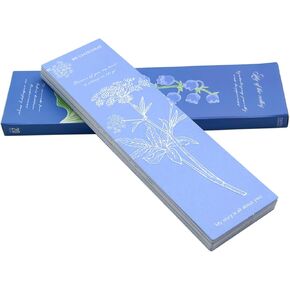 Vintage Flowering Letterpress Bookmarks - Set of 20 Pieces Book Marks for Reading Women and Book Lovers