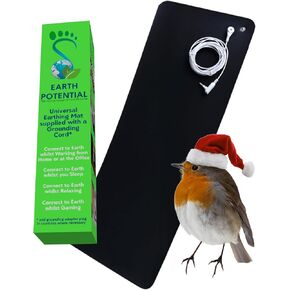 Universal Earthing Mat Supplied with a Grounding Cord and can be Used as a Computer Keyboard and Mouse Mat, Gaming, Desk, Foot, Bed or Pet Mat.