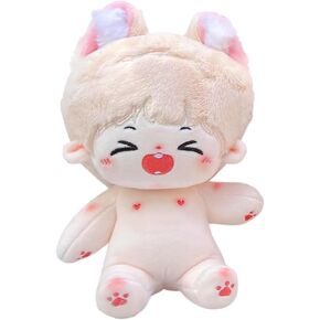 niannyyhouse Rabbit Ears Boy Stuffed Body Tail 20cm Plush Doll Wearable Clothing (2-Without Skeleton) in Kuwait
