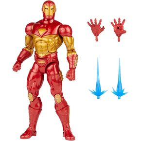 Marvel Hasbro Legends Series 6-inch Modular Iron Man Action Figure Toy, Includes 4 Accessories and 1 Build-A-Figure Part, Premium Design and Articulation