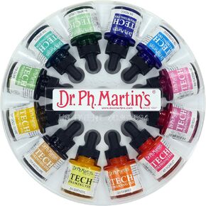 دكتور Ph. Martin's TECH حبر الرسم (مجموعة 1) زجاجة حبر، 1.0 أونصة، مجموعة 1، زجاجة واحدة