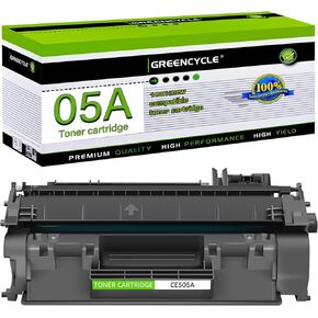 greencycle Compatible Toner Cartridge Replacement for HP 05A CE505A Work with Laserjet P2035 P2035N P2055DN P2030 P2050 P2055D P2055X 2055D Printer (Black, 1-Pack)